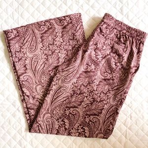 NWOT Maroon stretch Palazzo pants with pockets